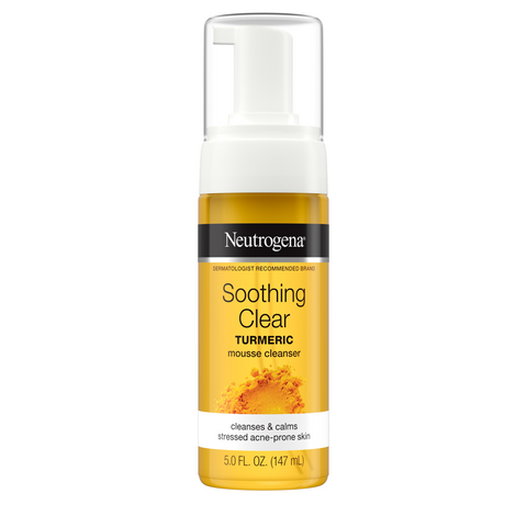 Soothing clear turmeri mousse cleanser neutrogena